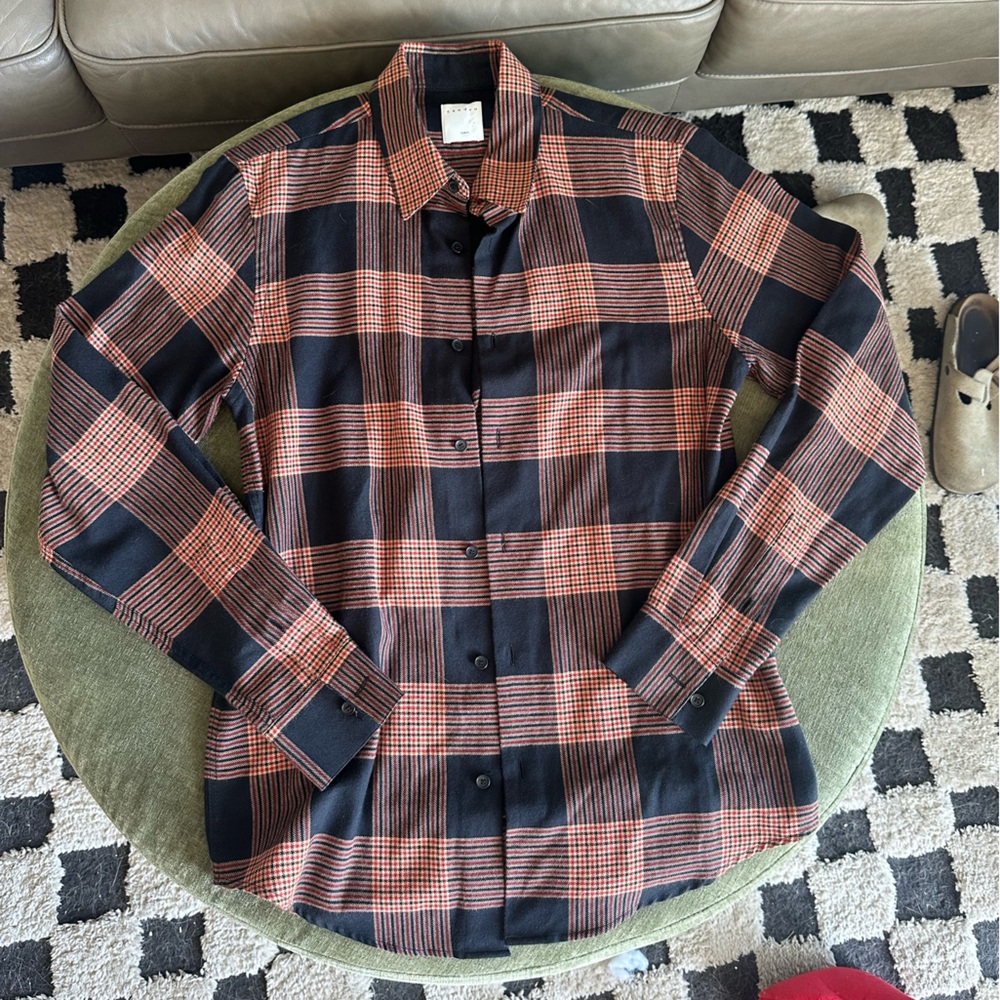 Sandro Multicolor Plaid Shirt